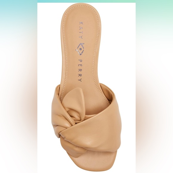 NWOT • Katy Perry • Women's The Halie Bow Sandal Flat • Biscotti • Size 6.5 • 😍 - Picture 2 of 14